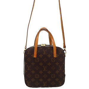 Louis Vuitton Monogram Leather Brown Spontini Bag
